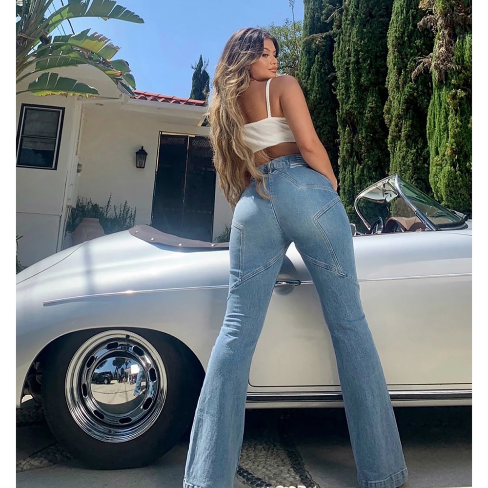 REVICE Denim Venus Flares/Eclipse Wash